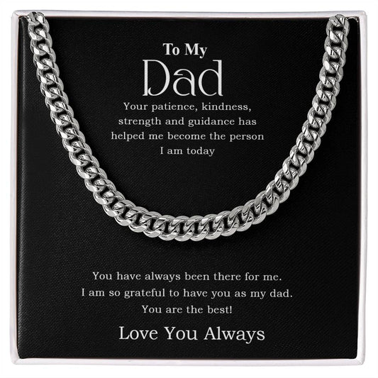 To My Dad | You Are The Best - Cuban Link Chain